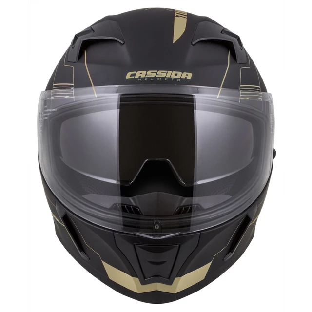 Moto prilba Cassida Integral 3.0 Turbohead - čierna matná/oranžová/modrá