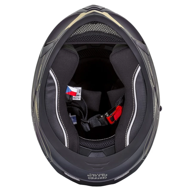 Moto prilba Cassida Integral 3.0 Turbohead - čierna matná/oranžová/modrá