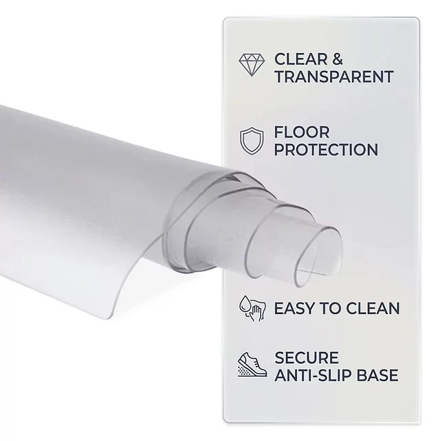 Priehľadná záťažová podložka inSPORTline Proteko Clear 170x90x0,15 cm