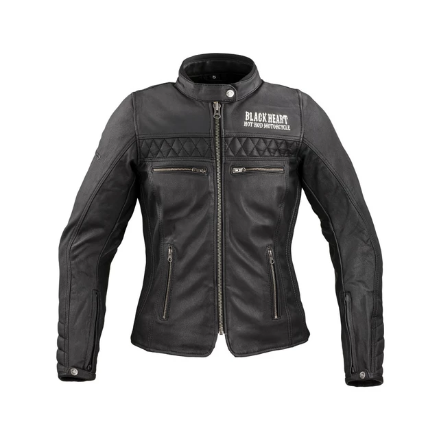 Dámska kožená moto bunda W-TEC Black Heart Raptura - 2. akosť - čierna