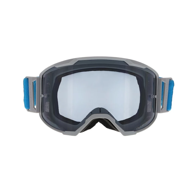 Motokrosové okuliare RedBull Spect Strive Panovision, svetlo šedé matné, plexi dymové