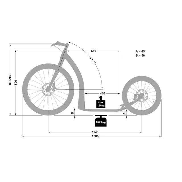 Kolobežka Crussis Cobra Sport 4.2-1 čierno-žltá 26"/20"