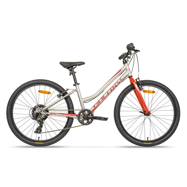 Juniorský dievčenský bicykel Galaxy Ruby 24" 9.0 - strieborná - strieborná