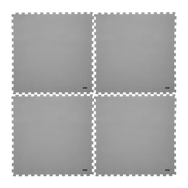 Fitness podložka inSPORTline EVA80 200x200x1 cm - šedá - šedá