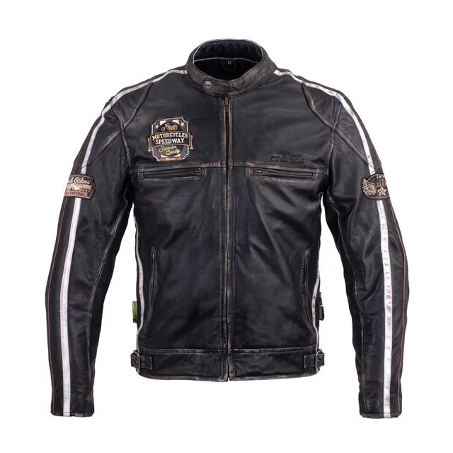 Pánska kožená moto bunda W-TEC Sheawen Vintage