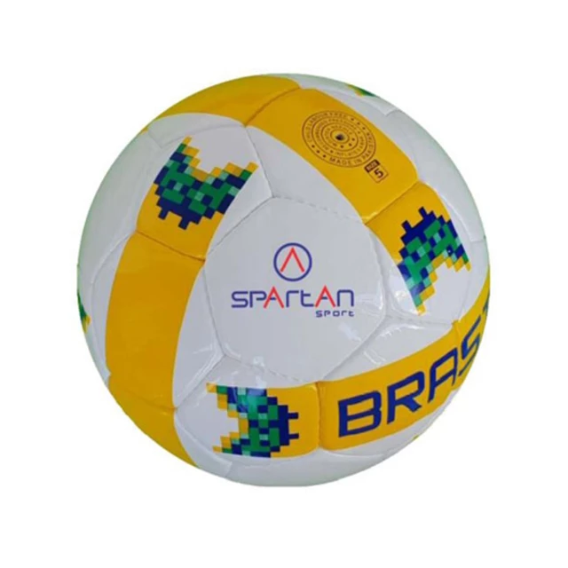 Futbalová lopta - SPARTAN Brasil Cordlay veľ. 5 - modro-bielo-červená - bielo-žltá
