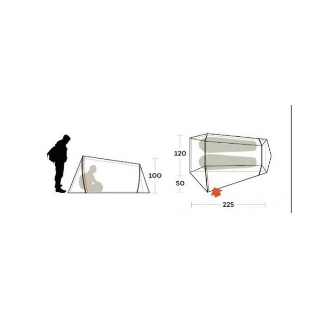 Stan FERRINO Lightent 2 Pro (120+50)x225x100 cm