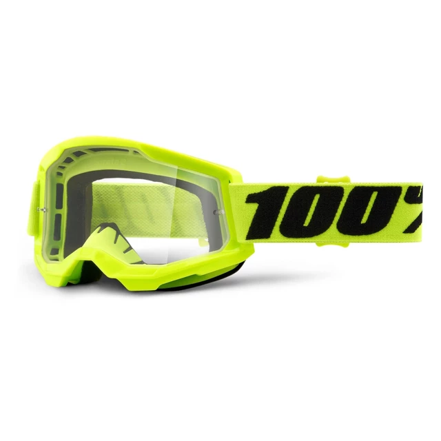 Motokrosové okuliare 100% Strata 2 - Fletcher ružová, číre plexi