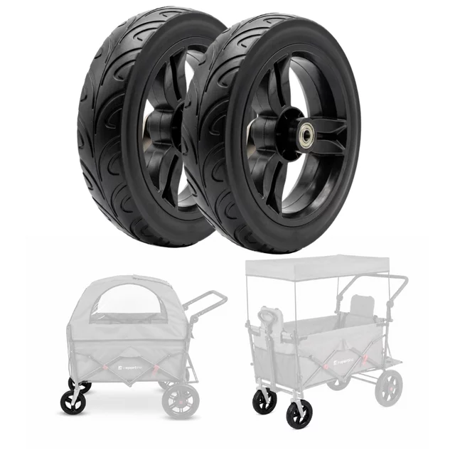 Náhradné predné kolieska pre prepravné vozíky StrollKidz a StrayPaws 4,5x19 cm (2 x 8“) 2ks