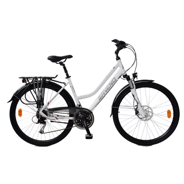 Dámsky trekingový bicykel Saveno Exeter Lady 28" - model 2025 - biela - biela