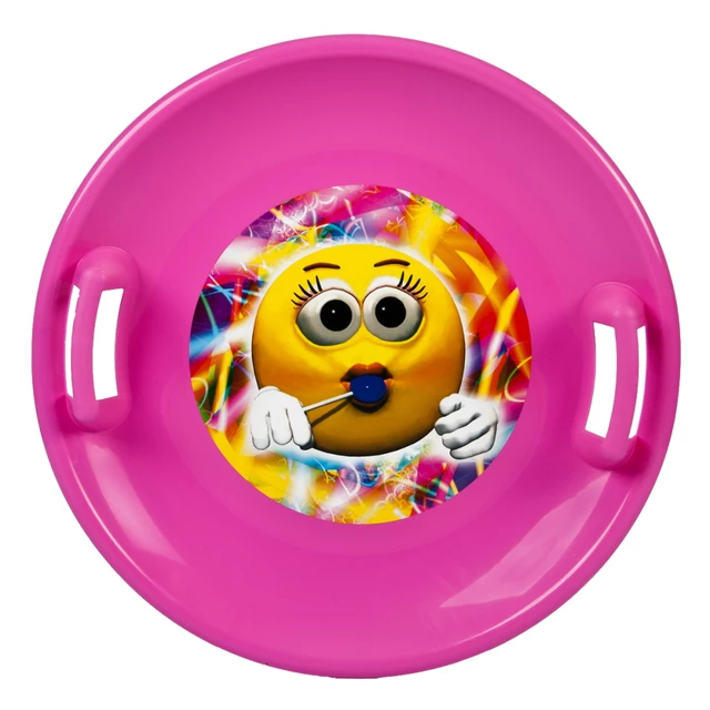 Tanier na sneh STT - modrá emoji girl - ružová emoji girl