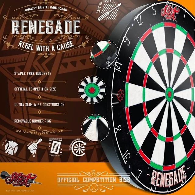 Terč Shot Renegade Dartboard