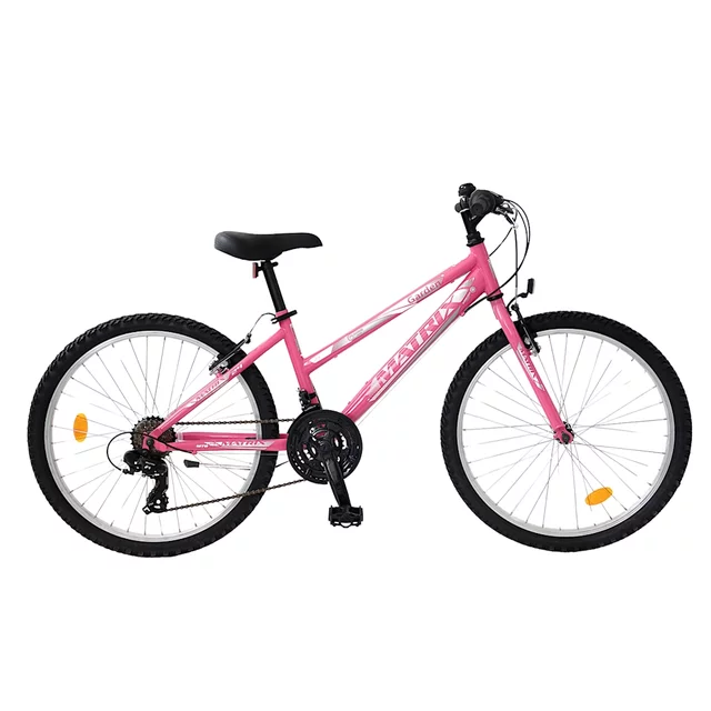 Juniorsky bicykel Matrix Garden 24" 9.0 - čierna - ružová