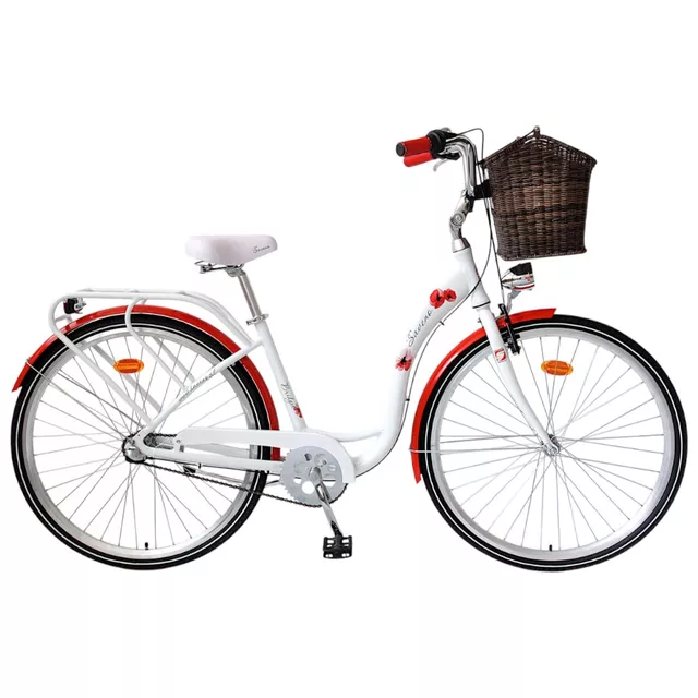 Mestský bicykel Saveno Bridget 28" - model 2025 - biela - biela