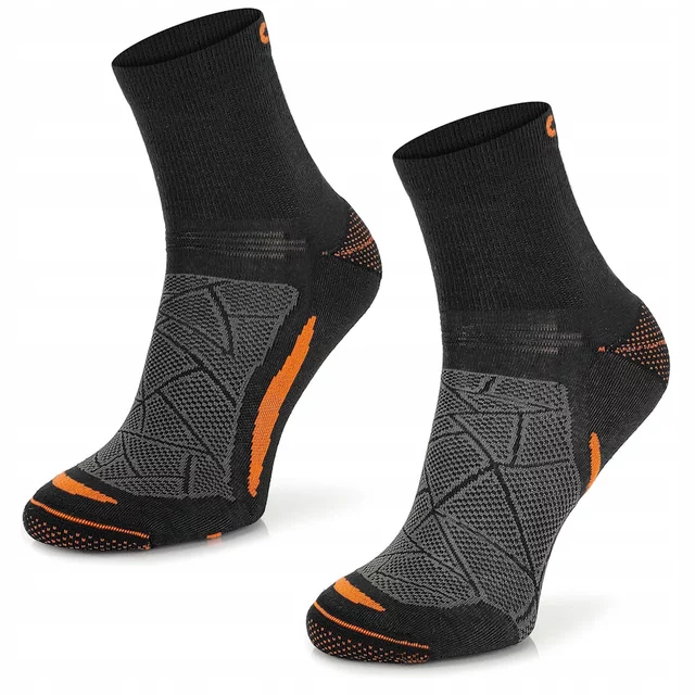 Trekingové Merino ponožky Comodo TREUL02 - Black Orange