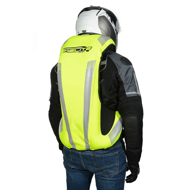Airbagová vesta Helite Turtle 2 HiVis rozšírená - žltá