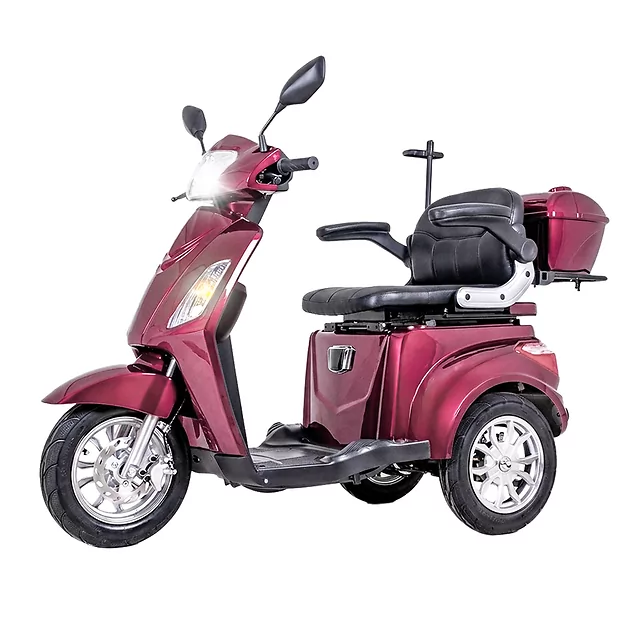 Elektrický trojkolesový vozík inSPORTline Zorica - vínová - vínová