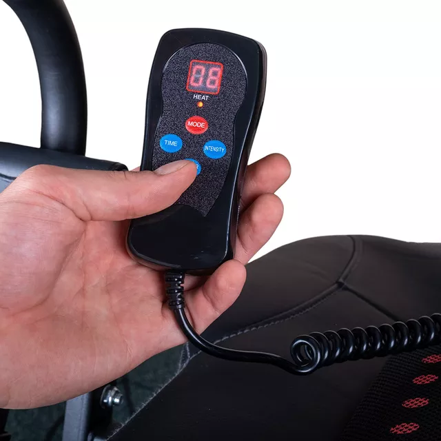 Vyhrievané autotrakčné lehátko inSPORTline Inverso Heaty - čierna