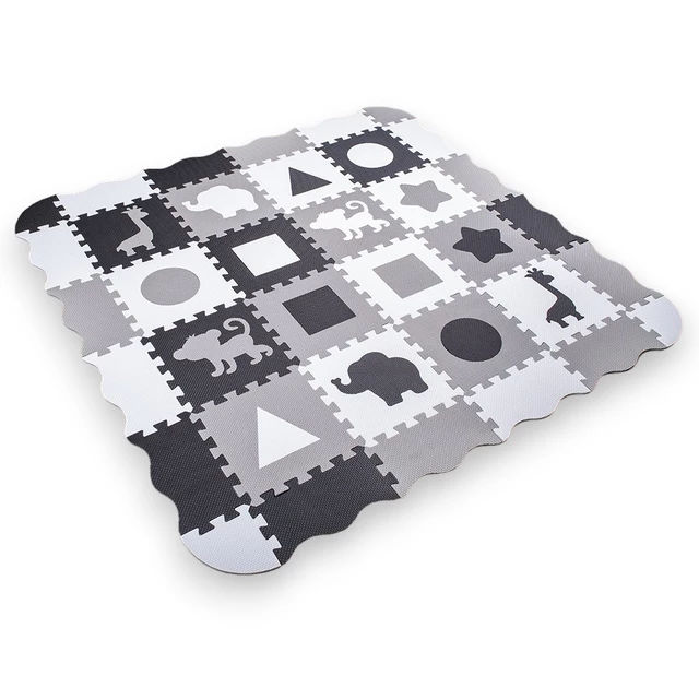 Penové puzzle s ohrádkou inSPORTline Trastino 30,5x30,5x1 cm, 36ks