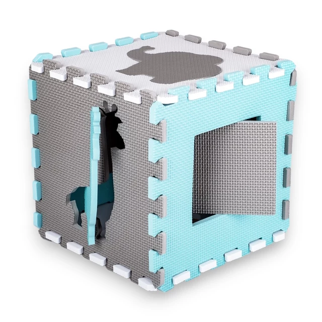Penové puzzle s ohrádkou inSPORTline Smarfino 30,5x30,5x1 cm, 36ks