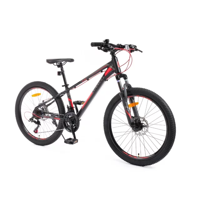 Juniorský bicykel Canull XC 241 24" - model 2026 • 137-152 cm - čierna/biela