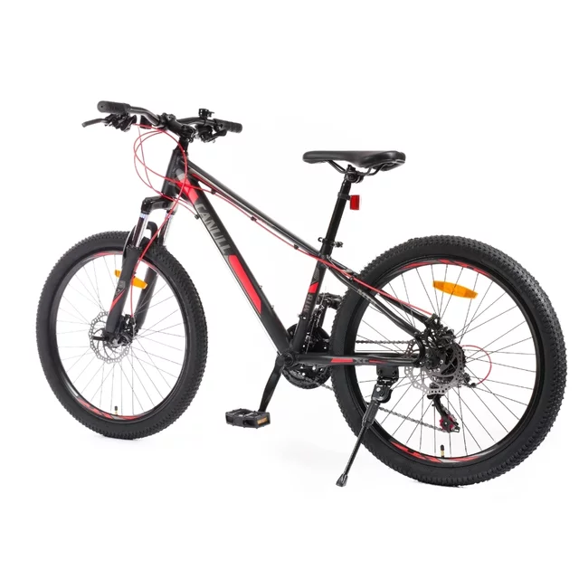 Juniorský bicykel Canull XC 241 24" - model 2026 • 137-152 cm - čierna/biela
