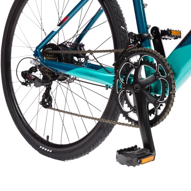 Gravel elektrobicykel Olpran e-Gravel 28" 360Wh - model 2026 • dojazd až 90 km - modro-tyrkysová