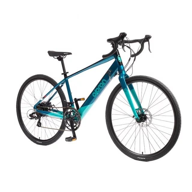 Gravel elektrobicykel Olpran e-Gravel 28" 360Wh - model 2026 • dojazd až 90 km - modro-tyrkysová