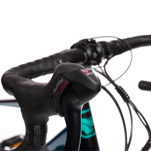 Gravel elektrobicykel Olpran e-Gravel 28" 360Wh - model 2026 • dojazd až 90 km - modro-tyrkysová