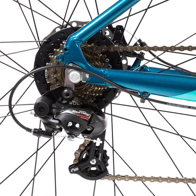 Gravel elektrobicykel Olpran e-Gravel 28" 360Wh - model 2026 • dojazd až 90 km - modro-tyrkysová