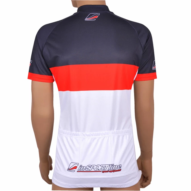 Cyklistický dres inSPORTline Pro Team - černo-červeno-bílá