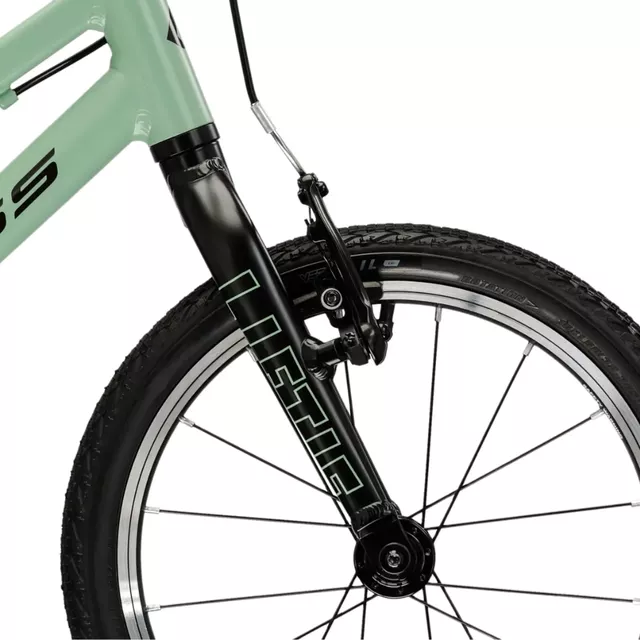 Detský bicykel Kross Liftie 16" - model 2025 - zelená / čierna / matný