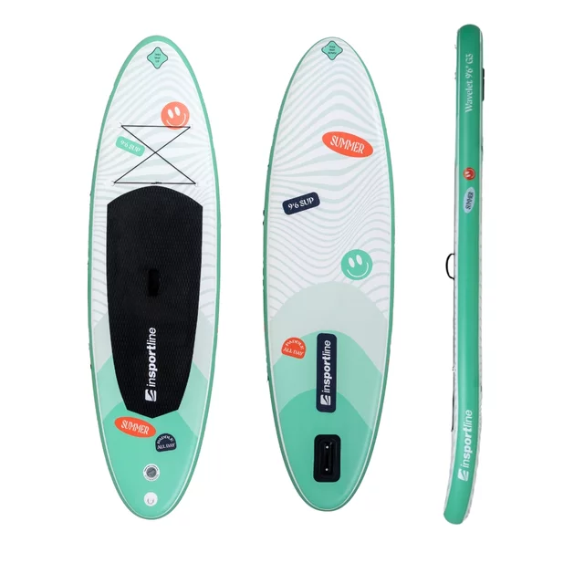 Paddleboard s príslušenstvom inSPORTline Wavelet 9'6" - modrá