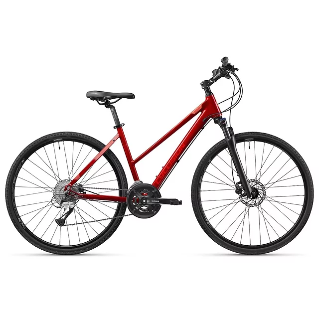 Dámsky crossový bicykel Cyclision Zodya 3 MK-II 28" - Cold Mint - Scarlet Red