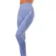 Dámske legíny Boco Wear Blue Melange Push Up - modrá