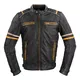 Pánska kožená moto bunda W-TEC Traction - čierna - čierna