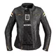Dámska kožená moto bunda W-TEC Stripe Lady - čierna