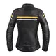 Dámska kožená moto bunda W-TEC Stripe Lady - čierna