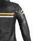 Dámska kožená moto bunda W-TEC Stripe Lady - čierna