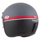 Moto prilba Cassida Oxygen Jawa OHC 2.0 šedá matná/červená/čierna/biela
