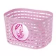 Detský plastový predný košík M-Wave P Children's Basket - žltá - ružová