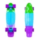 Pennyboard WORKER Sunbow 22" - zeleno-žlto-červená - zeleno-modro-fialová
