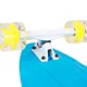 Plastový longboard WORKER Pike 36" so svietiacimi kolieskami - zelená