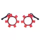 Set olympijských hliníkových objímok inSPORTline CL-21 50mm - strieborná