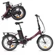 Skladací elektrobicykel inSPORTline ISL Felior 468 Wh 20" - model 2026 - Velour Red - Velour Red