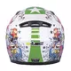 Detská integrálna prilba W-TEC FS-815G Tagger Green - bielo-zelená s grafikou