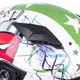 Detská integrálna prilba W-TEC FS-815G Tagger Green - bielo-zelená s grafikou