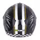 Otvorená prilba W-TEC FS-715B Union Black - 2.akosť - čierna s grafikou