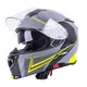 Výklopná moto prilba W-TEC V271 - čierno-šedá