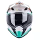 Moto prilba W-TEC V331 - čierno-modro-oranžová